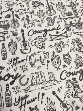 Cowboys & Girls - Underglaze Transfer Sheet