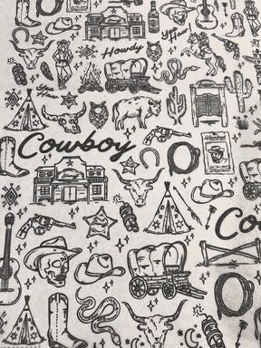 Cowboys & Girls - Underglaze Transfer Sheet