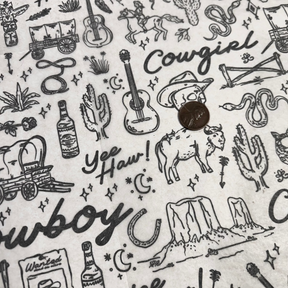 Cowboys & Girls - Underglaze Transfer Sheet