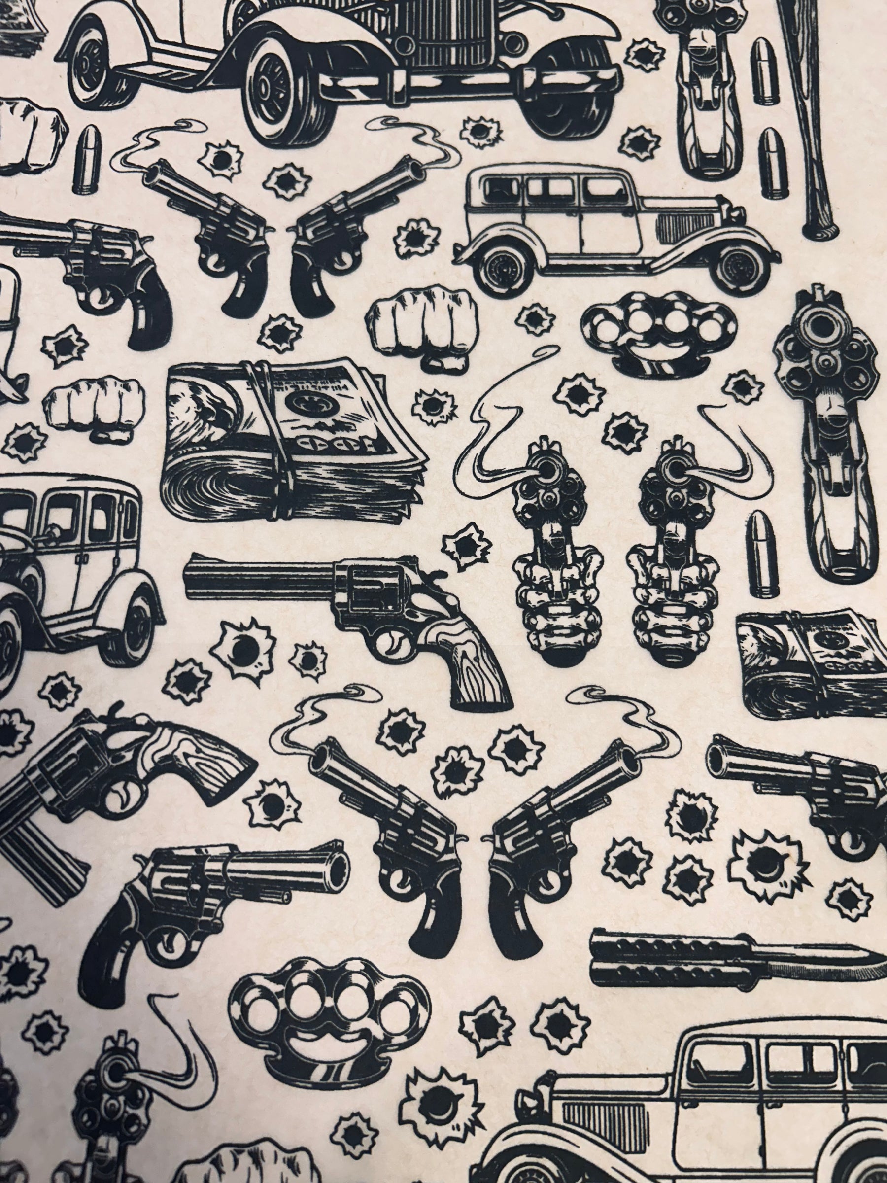 Gangster - Underglaze Transfer Sheet