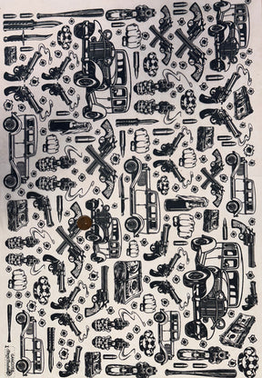 Gangster - Underglaze Transfer Sheet