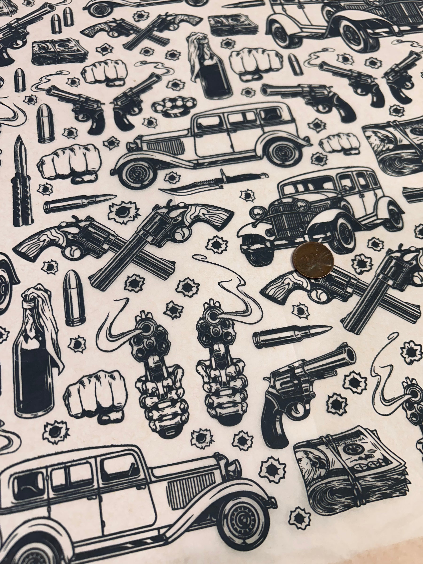 Gangster - Underglaze Transfer Sheet
