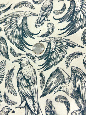 Ravens - Underglaze Transfer Sheet - Black