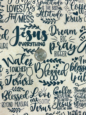 But First Jesus - Underglaze Transfer Sheet - Black