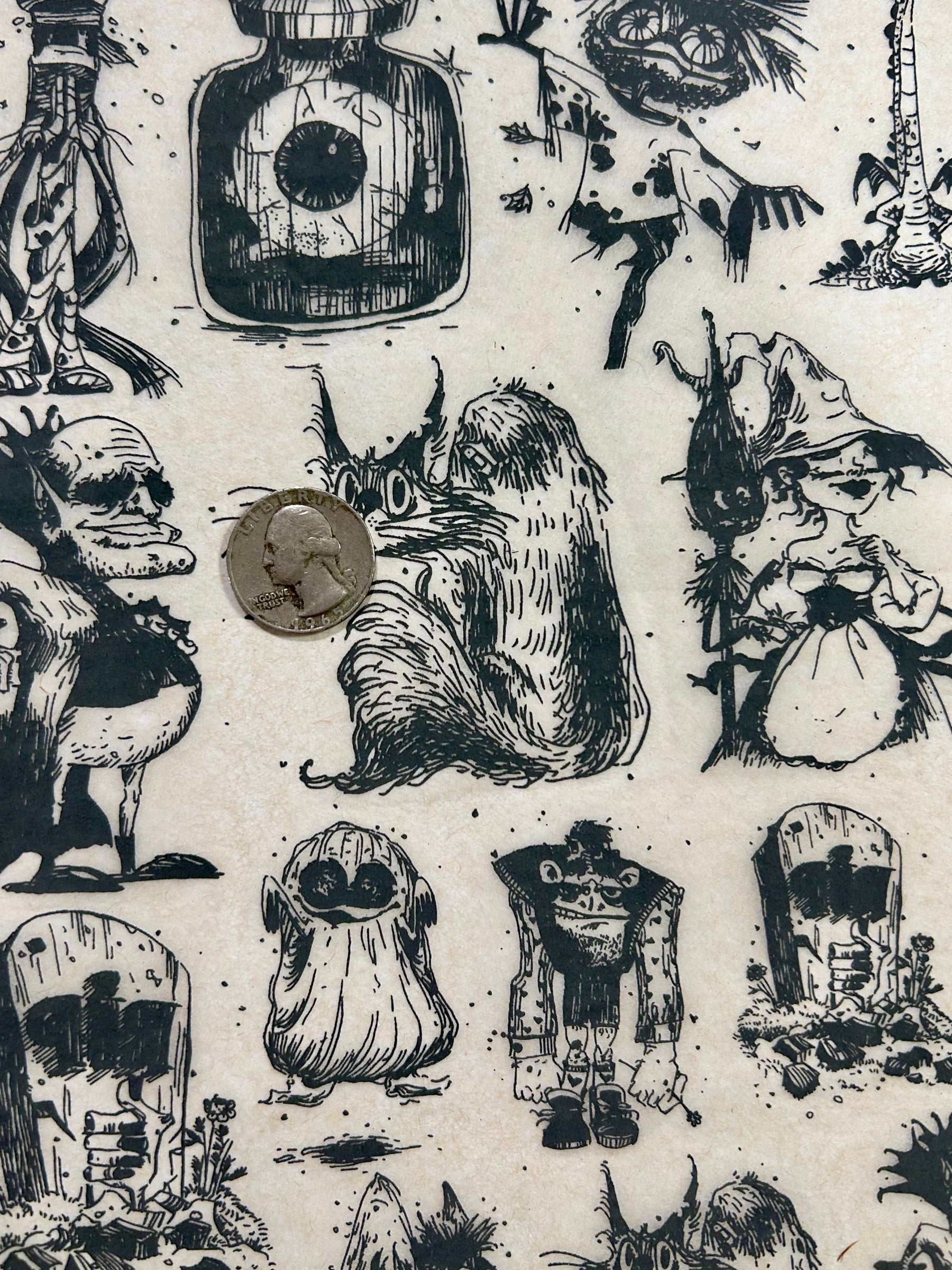 Monsters - Underglaze Transfer Sheet