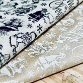 Vintage Santa - Underglaze Transfer Sheet