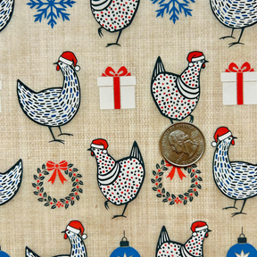 Christmas Chickens - Underglaze Transfer Sheet