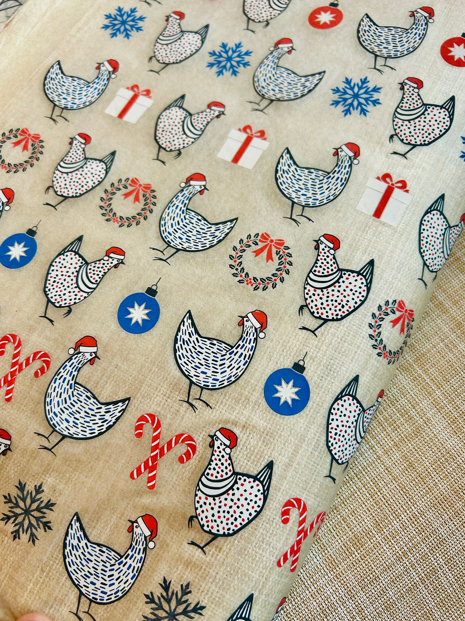 Christmas Chickens - Underglaze Transfer Sheet