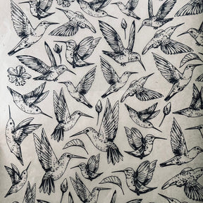 Hummingbirds - Underglaze Transfer Sheet - Black
