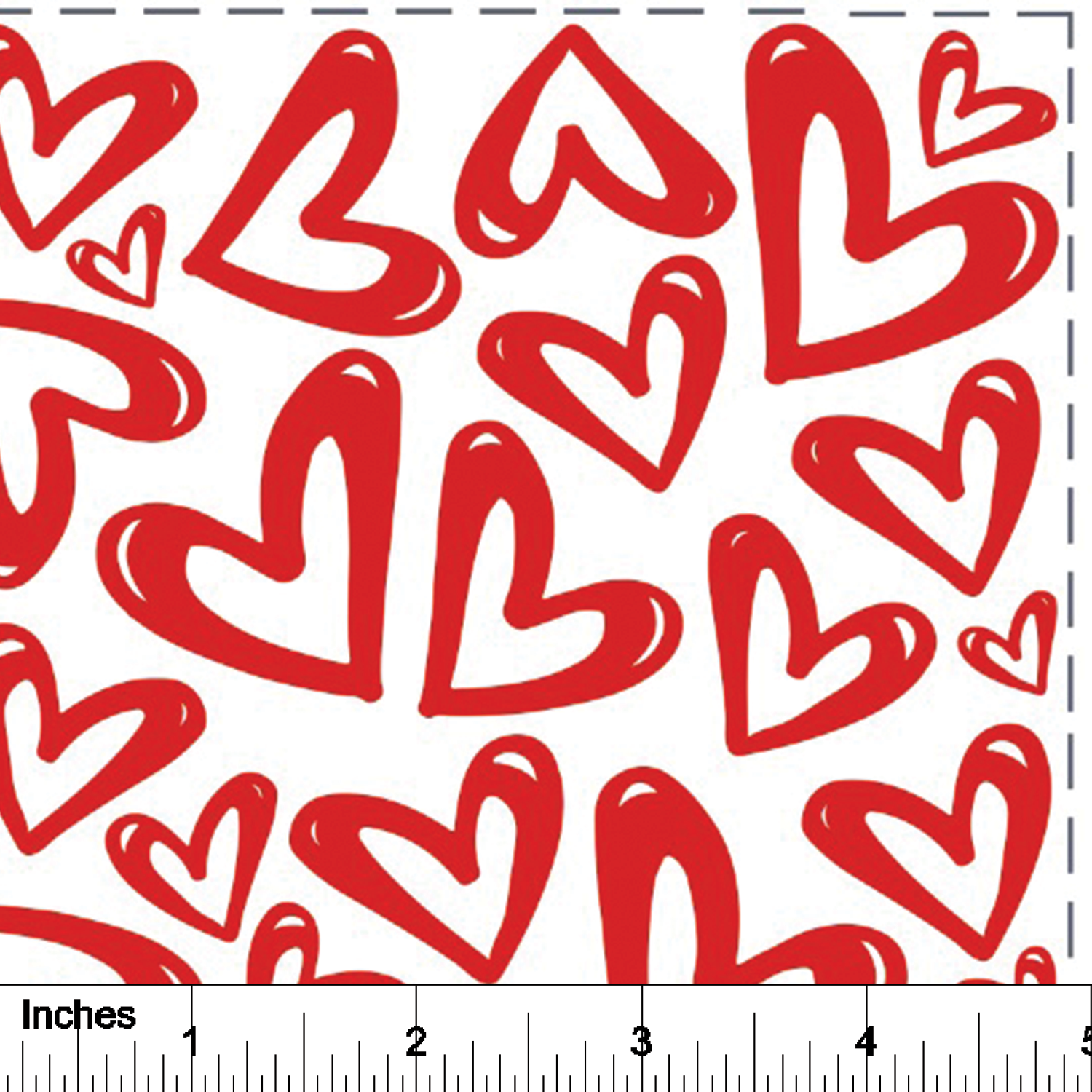 Page of Hearts - Overglaze Decal Sheet