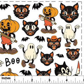 Retro Halloween - Overglaze Decal Sheet
