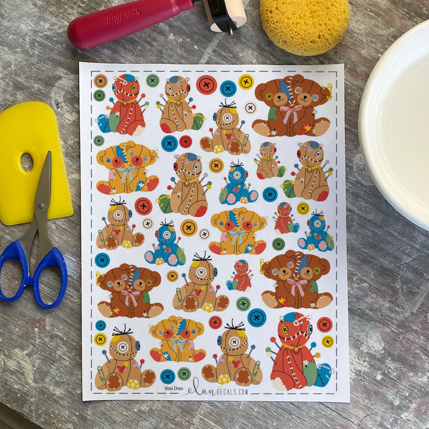 Voo Doo - Overglaze Decal Sheet