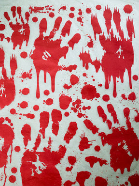 Blood Splatter - Underglaze Transfer Sheet - You Choose Color