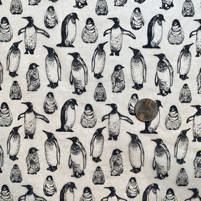 Penguins - Underglaze Transfer Sheet - Black