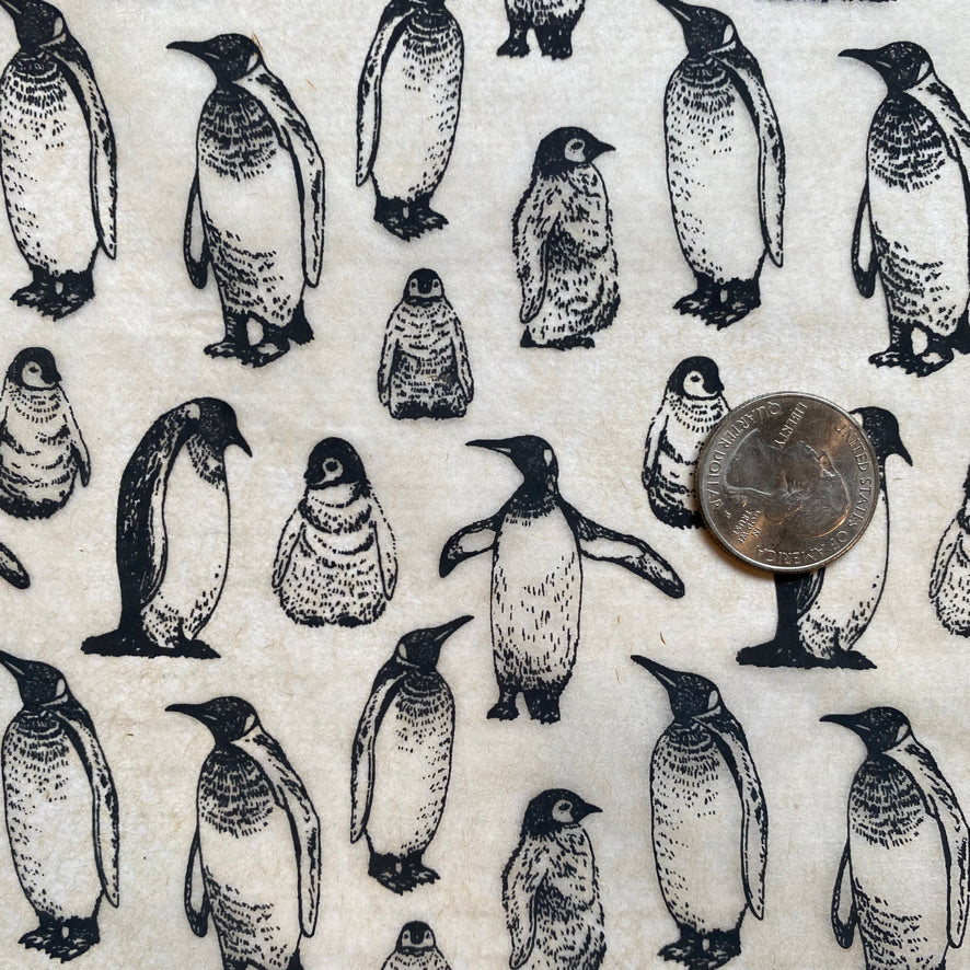 Penguins - Underglaze Transfer Sheet - Black