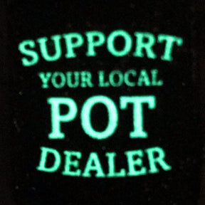 Support Your Local Pot Dealer Mug - GLOW Enamel Pin