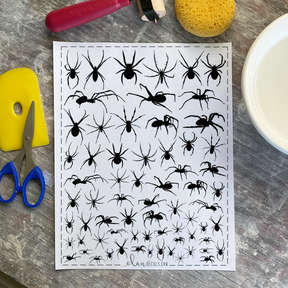 Spiders - Overglaze Decal Sheet