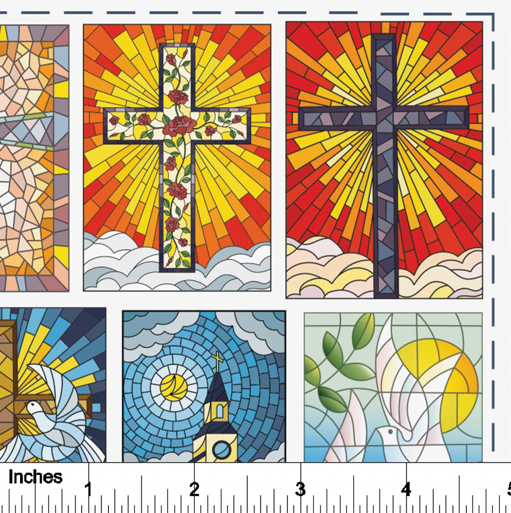 Church Windows - Overglaze Decal Sheet