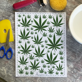 Cannabis - Overglaze Decal Sheet