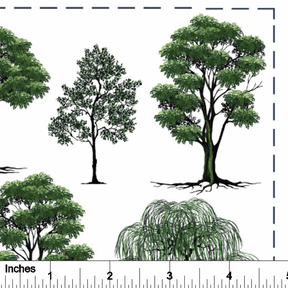 Trees - Overglaze Decal Sheet