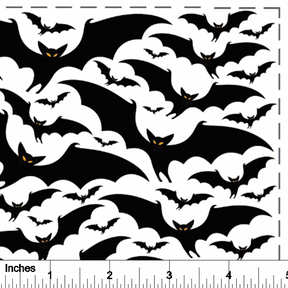 Bats Silhouette - Overglaze Decal Sheet