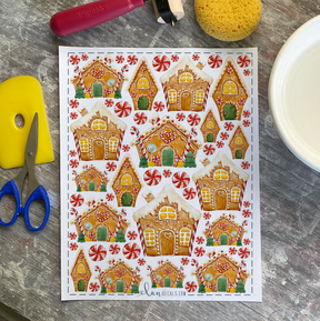 Gingerbread Houses - Overglaze Decal Sheet