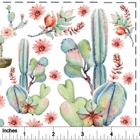 Cactus Flower - Overglaze Decal Sheet