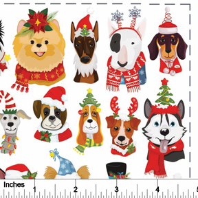 Holiday Pups - Overglaze Decal Sheet