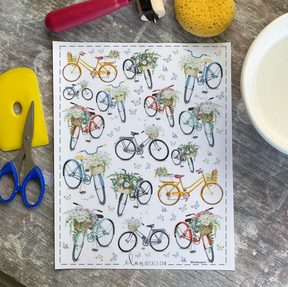 Bike Bouquets - Overglaze Decal Sheet