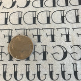 Tattoo Font - Underglaze Transfer Sheet