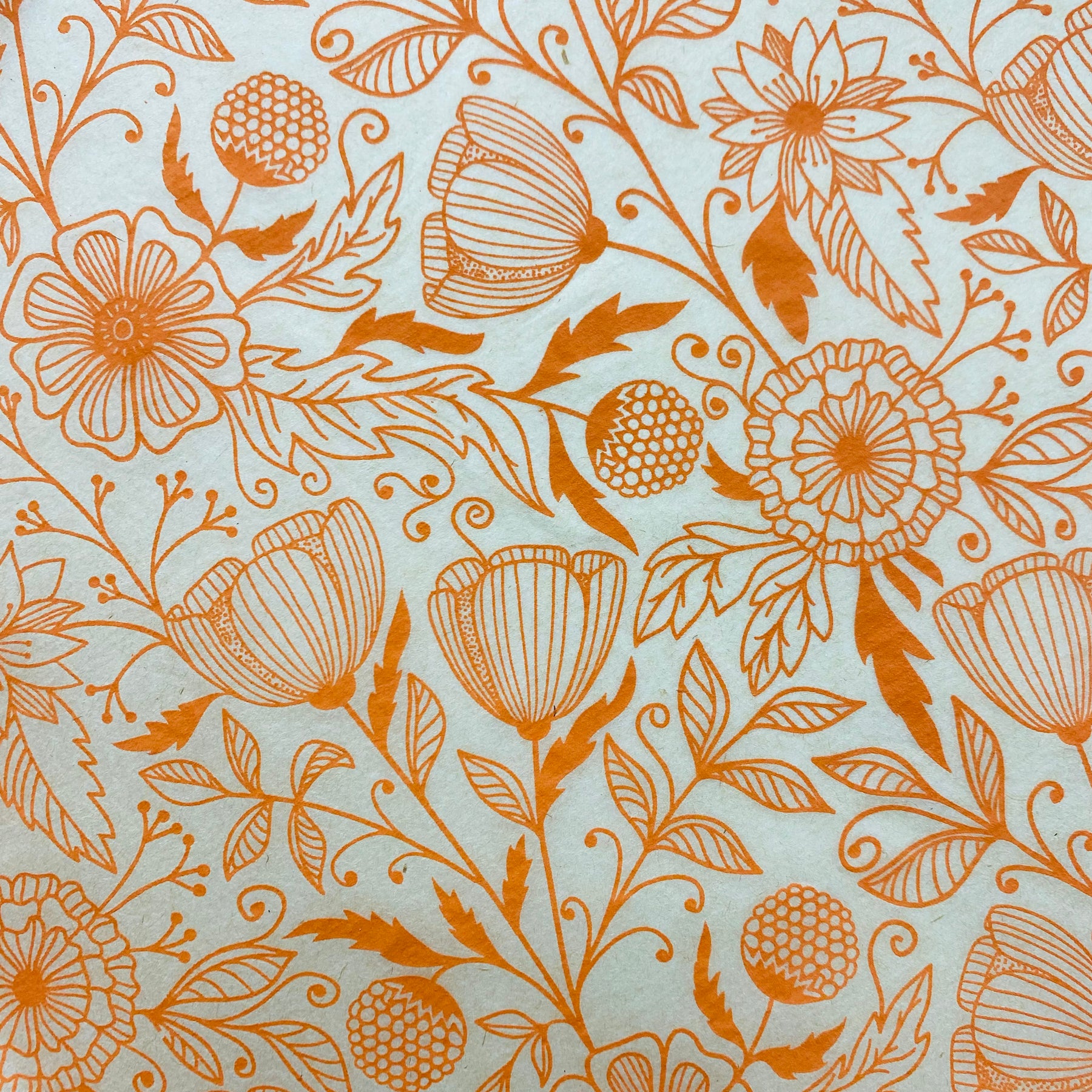 Flower Doodle - Underglaze Transfer Sheet - You Choose Color