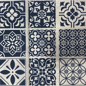 Moroccan Tiles A - Underglaze Transfer Sheet - You Choose Color
